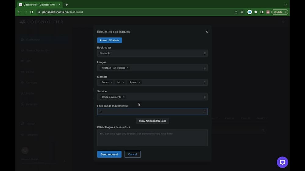OddsNotifier Feeds